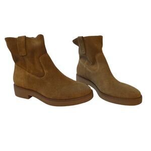 NEW Lucky Brand Size 7.5 Women's Rhetty Suede Leather Ankle Bootie Chelsea Shoes